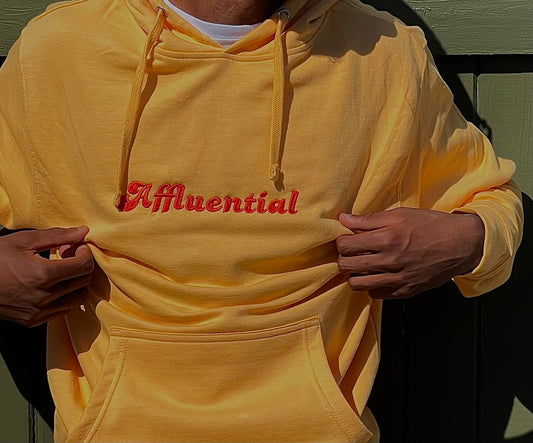 Embroidered "Affluential" Hoodie